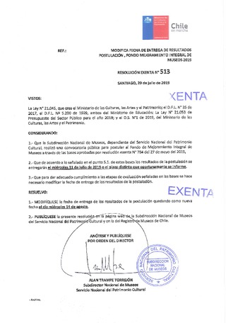 Amplía plazo entrega resultados FMIM 2019 (a 14-08)