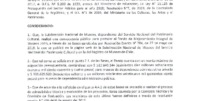 Asigna recursos FMIM 2019