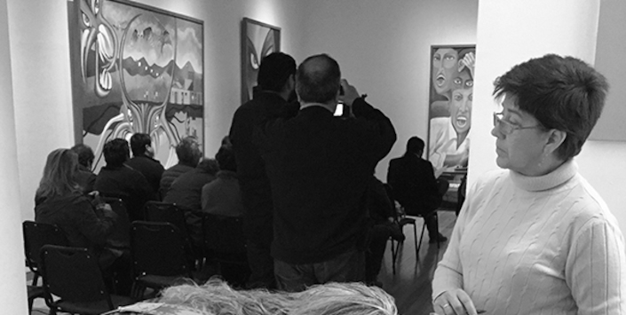 Acreditación de los asistentes al seminario de Derechos Humanos en La Serena.