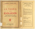 Vivanco, Humberto. La teoría de la evolución. 1933. 166 pp.