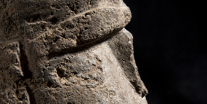 Moái maea (detalle)