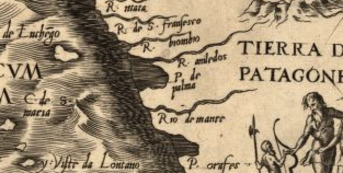 Mapa del río de los Ainiledos