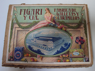 Caja de Galletas y Caramelos Figari (1909).