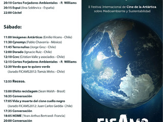 Programación FICAMS en Puerto Williams