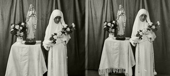 Dos retratos de una niña