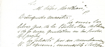 Carta de Gabriela Mistral a Maximiliano Salas Marchan.