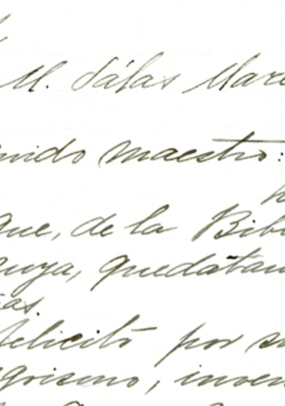 Carta de Gabriela Mistral a Maximiliano Salas Marchan.