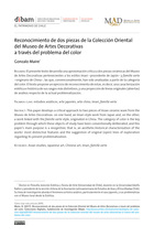 Reconocimiento de dos piezas de la Colección Oriental del Museo de Artes Decorativas a trasvés del problema del color