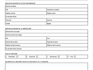 Formulario de solicitud de patrocinio Servicio Nacional del Patrimonio Cultural
