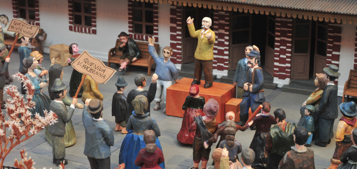 Maqueta "Campaña de los Pueblos", Museo Benjamín Vicuña Mackenna.