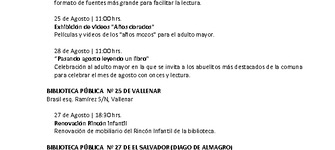 Cartelera de Agosto (Nacional)