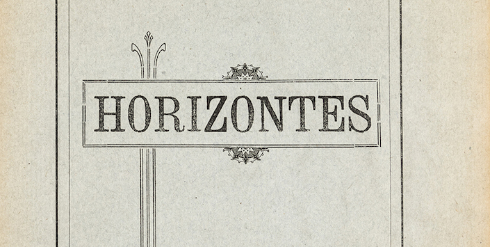 Portada Horizontes, año I, n° 1 (1930)
