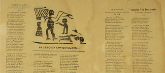 Pliego Rosa Araneda, Lira Popular. Colección Rodolfo Lenz. Archivo Literatura Oral BN