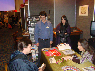 Atendiendo al público