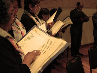 Partituras corales del Coro María Elena Carmona de La Serena.
