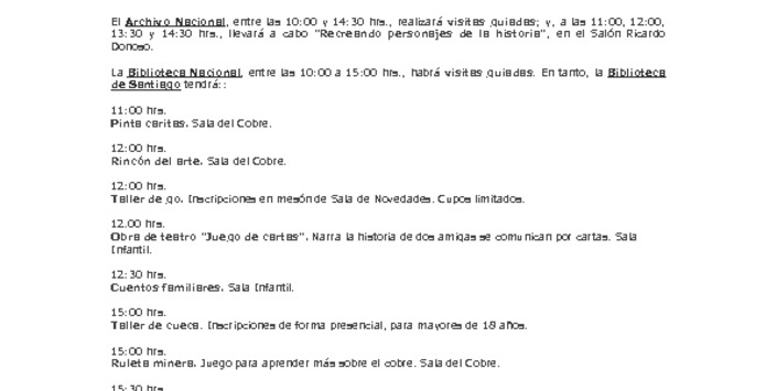 Día del Patrimonio en la DIBAM