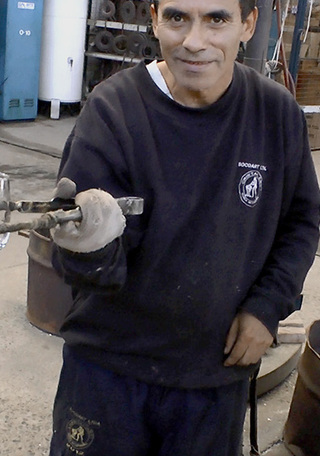 Soplado de copa en Cristal Art