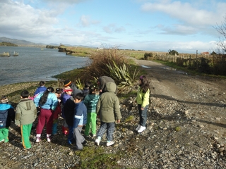 Visita a sitio arqueológico Puente Quilo, comuna de Ancud