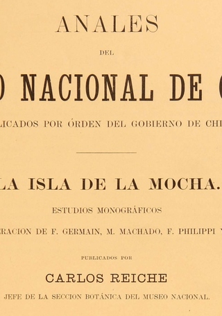 Anales MNHN, La Isla de la Mocha, 1903