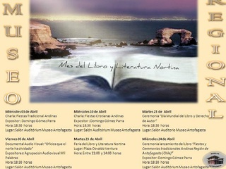 Afichel Mes del Libro y Literatura Nortina
