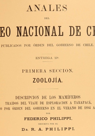 Anales MNHN, Descripción mamíferos, 1896