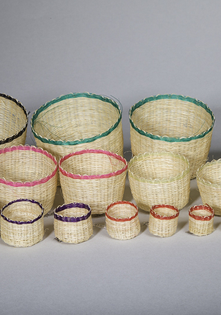 Serie de 19 canastos