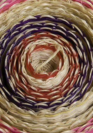 Serie de 19 canastos, detalle tapa canasto