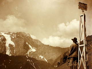 Definición del trazado del ferrocarril Los Andes-Mendoza y avances en su construcción