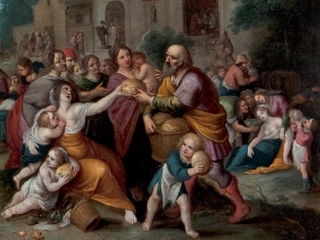 Amenazados por el hambre (detalle)