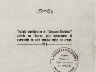 Ferrada Alexandre, A. M. Sorpresa de Yerbas Buenas. Santiago de Chile: Impr. Universitaria, 1914.