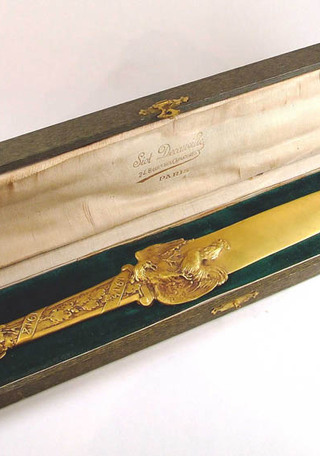 Cortapapeles de Arturo Alessandri Palma / Data: 1918.