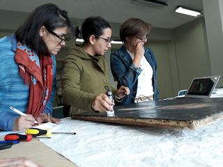 Durante el trabajo multidiciplinar.(Archivo CNCR, Ossa, C. 2018)