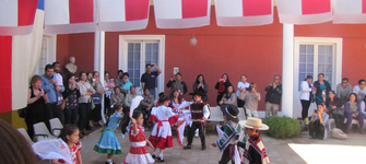 Patio central y pie de cueca