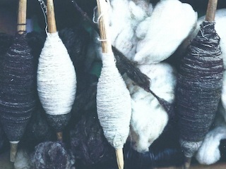 Lanas urdidas de oveja