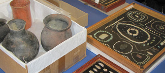 Algunos artefactos entregados en custodia