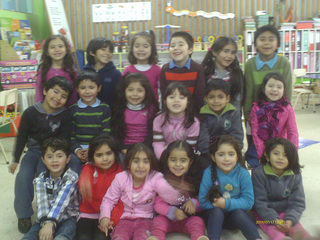 Niños de la Escuela "Juan Bosch" de Niebla.