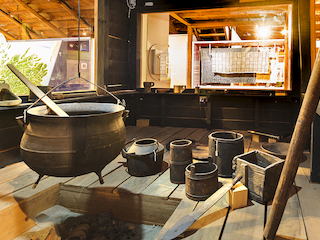 Objetos de un fogón chilote tradicional