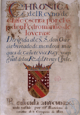 CRÓNICA DEL REINO DE CHILE (1580)