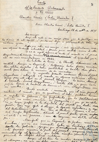 TESTAMENTO POLÍTICO DE JOSÉ MANUEL BALMACEDA (1891)