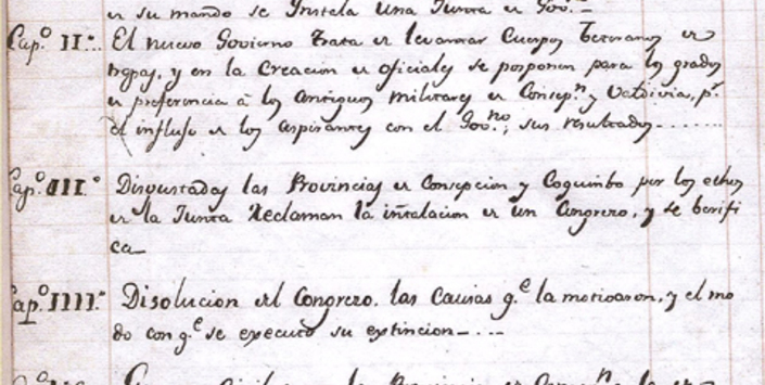 MEMORIAS DE LA REVOLUCIÓN DE CHILE (SIGLO XIX)