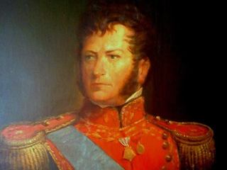 Bernardo O'Higgins Riquelme (Óleo sobre tela). Miguel Venegas Cifuentes. Colección Banco Central de Chile, Museo O