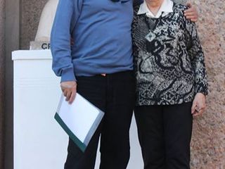 Gilda Péndola y Rodrigo Iribarren, director