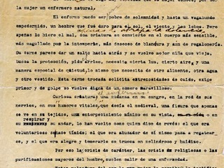 Mistral, Gabriela. Agradecimiento por iniciativa a la población Velásquez por la creación de la nueva casa para enfermos
