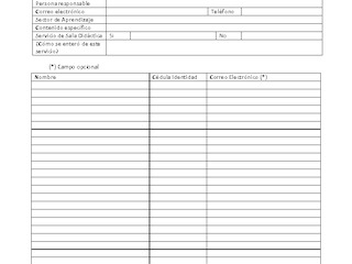 Formulario de Inscripción 2019