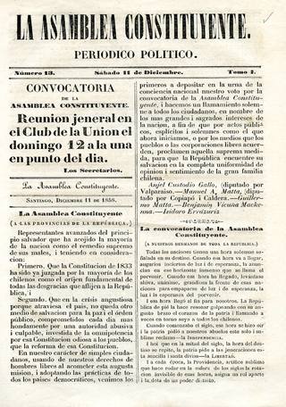 La Asamblea Constituyente. Periódico Político.