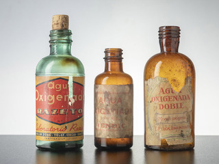 Botellas de medicina