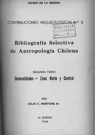 Contribuciones Arqueológicas N° 3