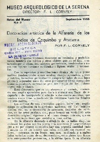 Notas del Museo N° 3, Septiembre de 1955