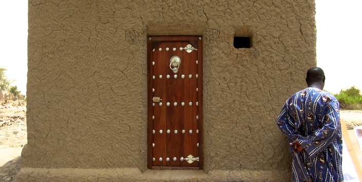 Mausoleo reconstruido en Tombuctú, Mali