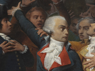 Detalle de la obra "9 de Thermidor" R.Q.Monvoisin (1836)